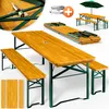 CASARIA® Ensemble table et bancs en bois de brasserie Voir les images du produit 1