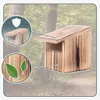 Woodygift Nistkasten Vogelhaus Typ P aus Holz geflammt 14 x Produktbild-Vorschau 5