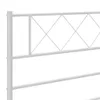 Bettgestell mit Kopf- und Fußteil Metall Weiß 183x213 cm Produktbild-Vorschau 8
