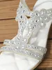 ASKSA Damen Glitzer Sandalen Sommer, Strass Sandalen Produktbild-Vorschau 6