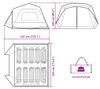 vidaXL Familienzelt 10 Personen Grün Quick Release Produktbild-Vorschau 7