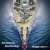 Technik Klemmbausteine WWII Deutsches Schlachtschiff Produktbild-Vorschau 8