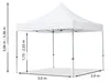 TOOLPORT 3x3m Aluminium Faltpavillon, inkl. 2 Seitenteile, Produktbild-Vorschau 7