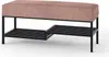 A product shot of a bench with a shoe rack underneath. Produktbild-Vorschau