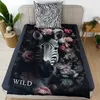 Bettwäsche Wild Flowers Zebra Animalprint 100% Baumwolle Produktbild-Vorschau 5