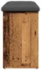 vidaXL Panca per scarpe in legno vecchio 102x32x50 cm Anteprima dell’immagine prodotto 5
