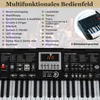 COSTWAY Elektrisch piano met 61 toetsen, 200 ritmes en 200 Productafbeelding-voorbeeld 4