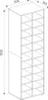 Botník Vicco Paris Sonoma 52.4 x 183.3 cm 22 přihrádek, Náhled obrázku produktu 3