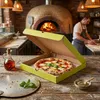 KAPAK 25er Pizzakarton Grün 32x32x4 cm quadratisch für Produktbild-Vorschau 4