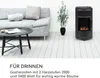 Andora Deluxe Gasheizofen Gasheizer Feuerschein bis 3,4kW Produktbild-Vorschau 2