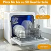 Sommertal SP9 XXL Mini Geschirrspüler | 7 Programme, bis 5 Produktbild-Vorschau 2