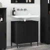 vidaXL Szafka pod umywalkę czarna 60,5 x 33,5 x 61 cm Podgląd zdjęcia produktu 2