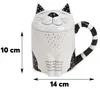 Große Teetasse mit Deckel Katze Meow-Design Produktbild-Vorschau 2