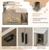 COSTWAY Kratzbaum mit Katzenklo und Höhle, 2-in-1 Produktbild-Vorschau 8
