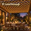 3X2m 200 LED Lichterkette Netz Lichternetz Warmweiß mit Produktbild-Vorschau 4