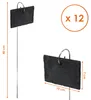 Schieferplatte Pflanzenschild 10x7 cm mit Erdspieß - 12er Produktbild-Vorschau 2