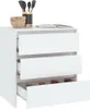 vidaXL Príborník biely 70x41x75 cm Materiál dreva Náhľad obrázku produktu 6