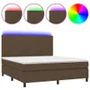 CLORIS Boxspringbett Polsterbett mit Matratze & LED Produktbild-Vorschau 2