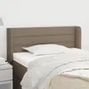 vidaXL Kopfteil mit Ohren Taupe 93x16x78/88 cm Stoff Produktbild-Vorschau 2
