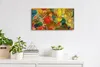 Leinwand Wanduhr Wandkunst Uhr Geräuschlos 60x30 Aquarell Produktbild-Vorschau 3