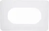 A white rectangular frame with an oval-shaped cutout in the center, against a white background. Náhled obrázku produktu
