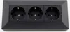 ChiliTec Steckdosenblock 23056, 3-fach, 16A/250V, anthrazit Produktbild-Vorschau 2