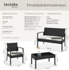 tectake® Rattan Sitzgruppe Sparta für 4 Personen Produktbild-Vorschau 5