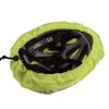 2x Wasserdichter Fahrrad Helmüberzieher Neon Gelb – Produktbild-Vorschau 4