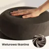 Pufa otwierana ze schowkiem welurowa 42 cm SNUGGO Brązowa Podgląd zdjęcia produktu 2