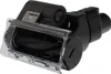 A close-up, studio shot of a black vacuum cleaner attachment with a transparent cover. Produktbild-Vorschau