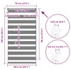 vidaXL Doppelrollo Weiß 70x100 cm Stoffbreite 65,9 cm Produktbild-Vorschau 7