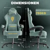 Arvioo Gaming Stuhl Ergonomischer Gaming Sessel mit Produktbild-Vorschau 2