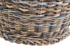 A close-up view of the woven texture of a laundry basket. Produktbild-Vorschau
