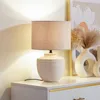 Lindby Tischleuchte Thalassia, beige, Ø 30 cm, Keramik Produktbild-Vorschau 2