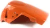 An orange plastic chainsaw cover is shown against a white background. Produktbild-Vorschau