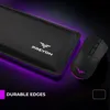 A gaming mouse and wrist rest are shown with purple lighting. Podgląd zdjęcia produktu