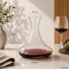 Weindekanter 1,4 L aus Glas – Weinkaraffe für Rotwein – Produktbild-Vorschau 2