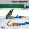 Spanngurte Autotransport Zurrgurte 4 Stück Set 35mm Gurt Produktbild-Vorschau 3