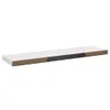 vidaXL Mensole sospese 2 pz. Bianco 90x23,5x3,8 cm MDF Anteprima dell’immagine prodotto 15