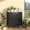 Outdoor Schrank 'Bolognano' 92x80x50 cm Schwarz, matt Produktbild-Vorschau 9