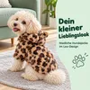 Hundejacke Plüsch im Leo-Design mit Kapuze & Ohren – Produktbild-Vorschau 2