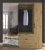 Garderobenkombination Artisan Eiche mit Spiegelglas, Produktbild-Vorschau 9