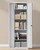 An open, white metal storage cabinet filled with various office supplies and binders. Náhled obrázku produktu