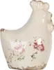 Clayre & Eef Dekoracja Kurczak 9x6x11 cm Beżowe ceramiczne Podgląd zdjęcia produktu 1