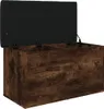 vidaXL Lavica s úložným priestorom údený dub 82x42x45 cm Náhľad obrázku produktu 4
