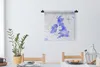 MuchoWow® Wandteppich Wandbehang Aquarell - England - Karte Produktbild-Vorschau 4
