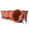 BigDean 6x Blumentopf mit Untersetzer rund ø40xH31 cm Produktbild-Vorschau 8