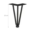 Relaxdays Hairpin Legs, 4er Set, 3 Streben, Metall, Produktbild-Vorschau 4
