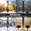 Outsunny Sonnenschirm LED Solar ca. 300 x 200cm knickbar Produktbild-Vorschau 5