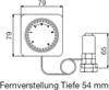 Oventrop termostat Uni FH dálkové nastavení 2m 1012295 Náhled obrázku produktu 3